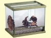 Terrario vetro/legno 80x50x70h cm con serratura